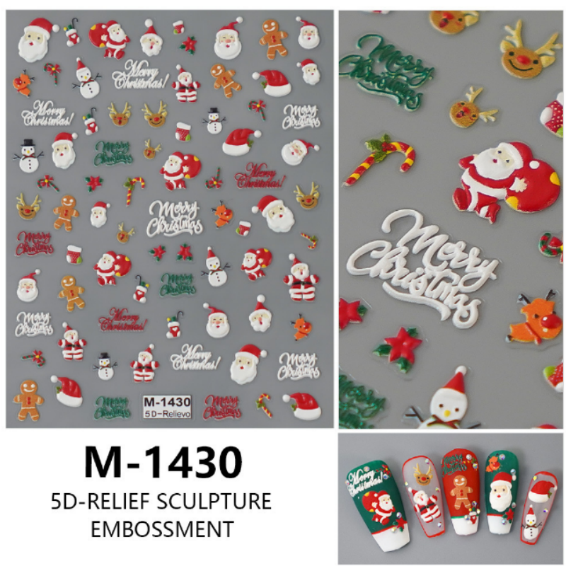 5D Christmas Nail Stickers